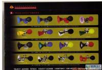 各類自行車車鈴配件 鐵質(zhì)彎喇叭的多彩選擇